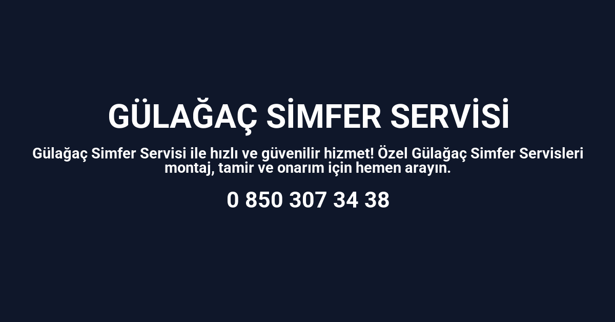 Gülağaç Simfer Servisi